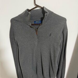 Ralph Lauren Men's Gray Zip-Up Sweater